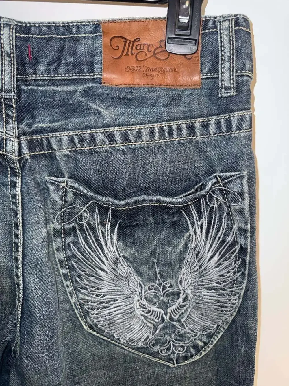Marc Ecko Standard Fit Embroidered Wing Jeans Size 30